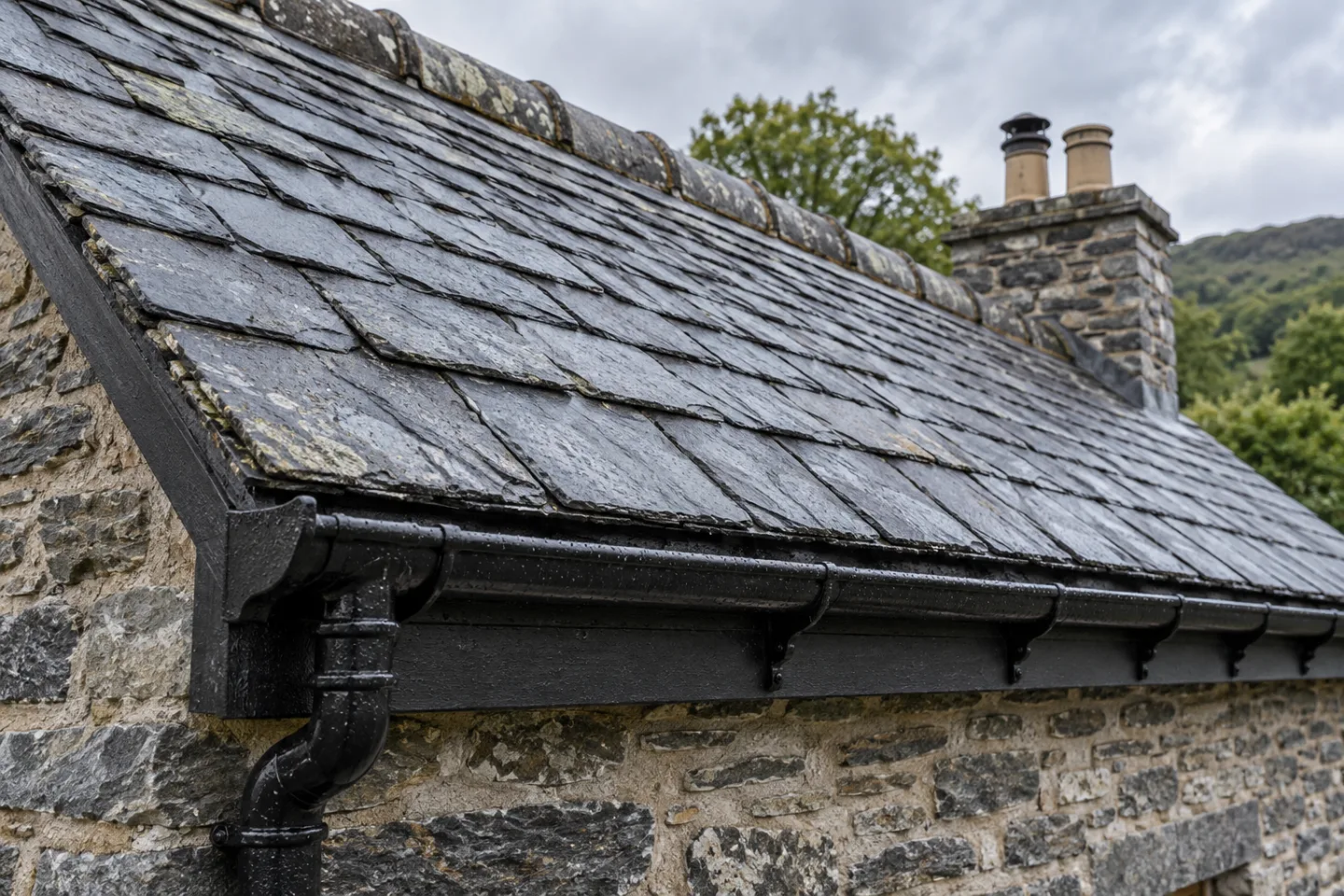 Slate re-roofing